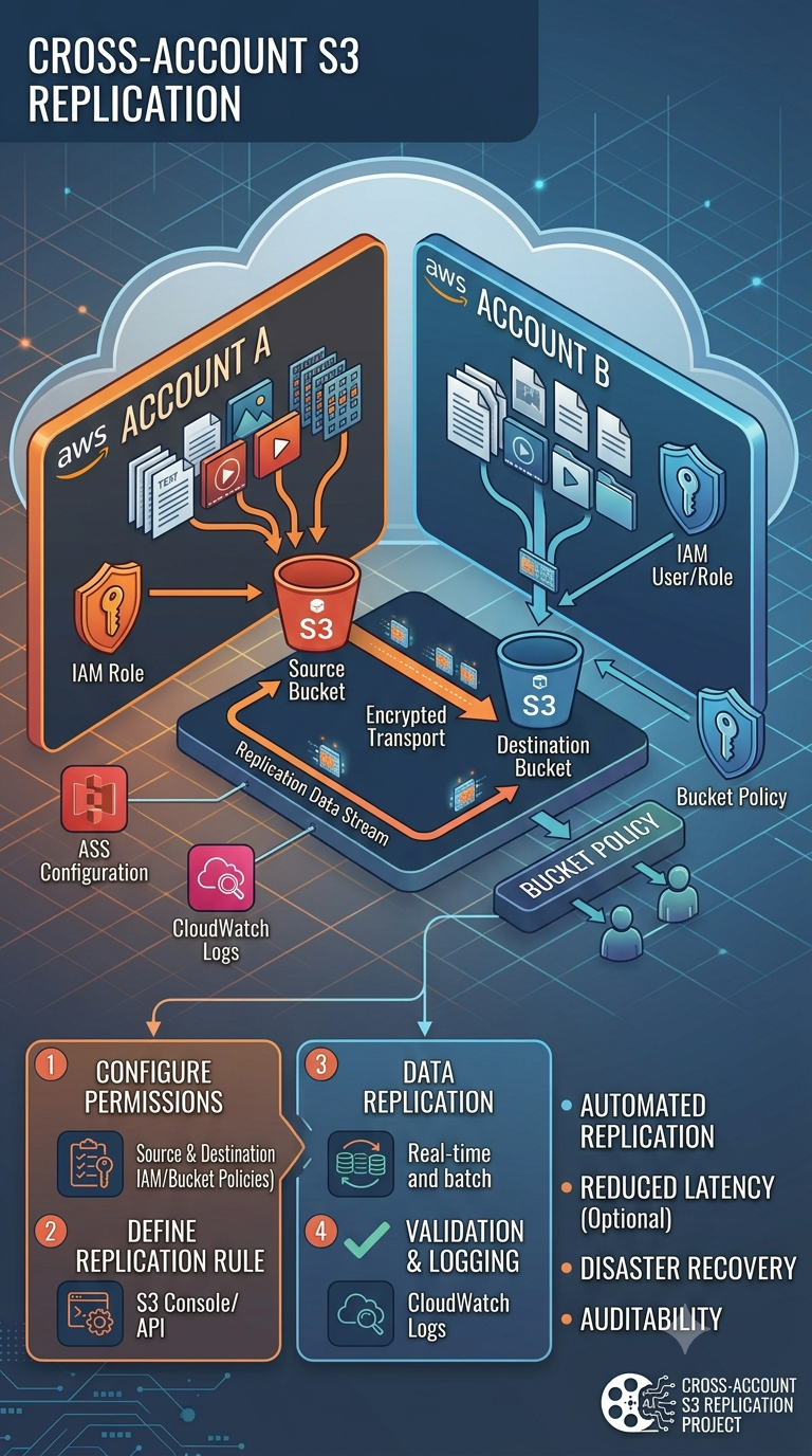 S3 Account Replication application screenshot